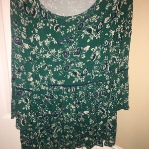 Floral tunic shirt